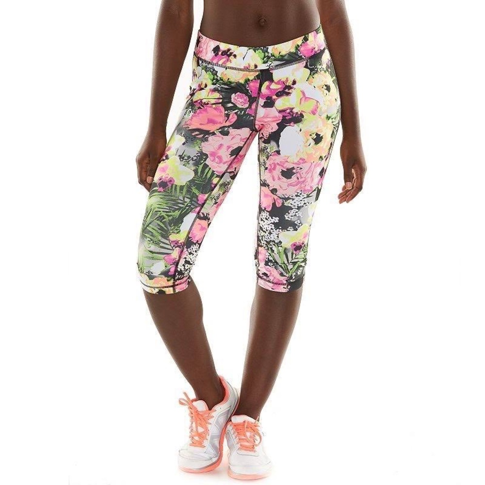 FILA sport floral running Capri leggings XL
